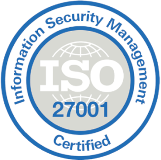 ISO 27001 certification badge